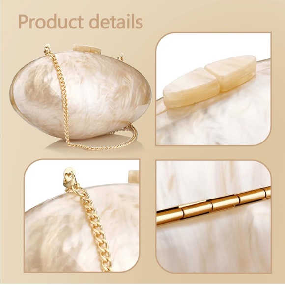 Amazon Women Shell Shape Clutch/Shoulder Crossbody Bag - Picture 7 of 9